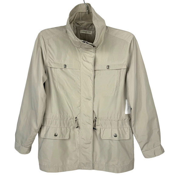 Coldwater Creek Jackets & Blazers - NWT COLDWATER CREEK | Gray Utility Cargo Lightweight Anorak Jacket | Women's 14